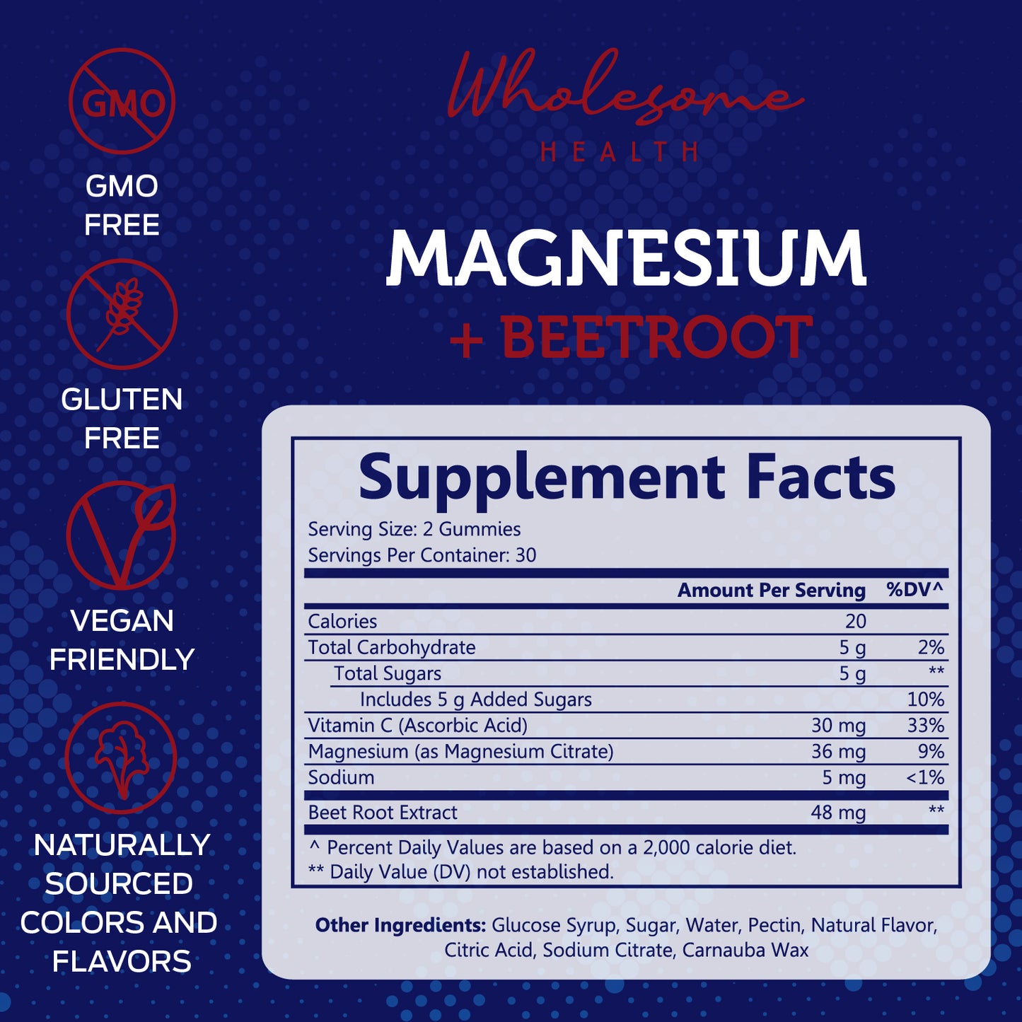 Magnesium + Beetroot 60ct Gummies