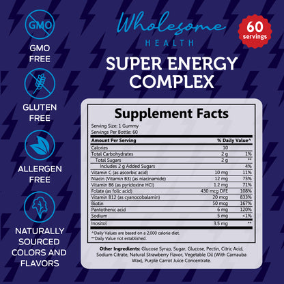 Super Energy 60ct Gummies