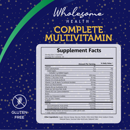 wholesome health complete multivitamin