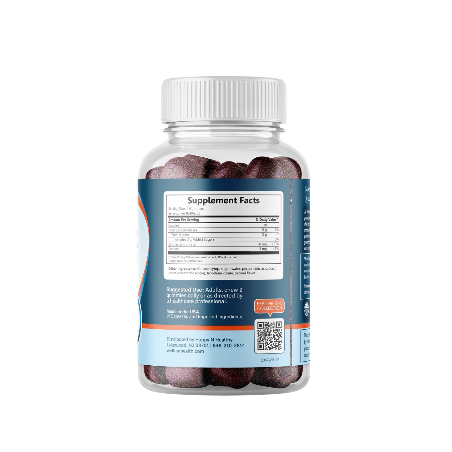 wholesome health zinc gummies side